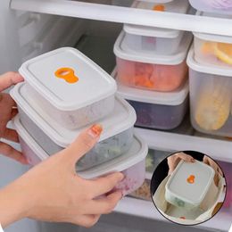 Storage Bottles Kitchen Sealed Fresh Food Box Fridge Container Microwave Heat Plastic Fruit Grain Freezing Containers