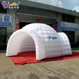 6x5.5x3.5mH (20x18x11.5ft) inflatable lights dome tent with tunnel trade show tent inflation igloo canopy for party event decoration toys sports1