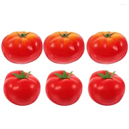 Decorative Flowers Imitation Tomato Lifelike Fake Artificial Fruits Simulated Vegetable Models False Decorations Pops Cherry Tomatoes