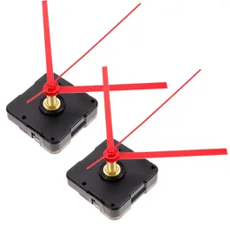 Clocks Accessories 2 Pcs Clock Movement Hanging Parts DIY Movements Replacements Plastic Kit Hands