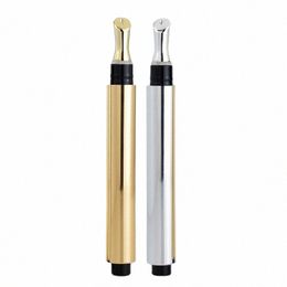 l Lip Oil Tube Electroplate Gold Sier Liquid Serum Cosmetic Refill Pen Eye Cream Massage Pr Bottle with Metal Tip 20pcs K9oD#