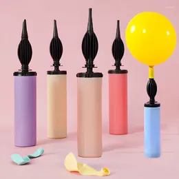 Party Decoration Mini Plastic Hand Balloon Pump Randomly Colour For Foil Latex Balloons Air Inflator Portable Accessories