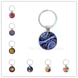 Pendant Necklaces Mandala Flower Design Time Gem Necklace European And American Jewellery Sweater Chain Gift For Friends