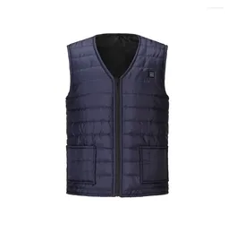 Men's Vests Men 8 Areas Winter Super Warm Heated Jackets USB Electrical Sleevless Outdoor