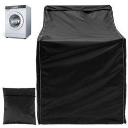 Washing Machine Cover Waterproof 210D Oxford Cloth Dryer Dustproof HeavyDuty for Toploading and Frontloading Washer 230308