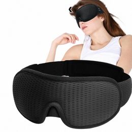 3d Slee Eye Mask Block Out Light Soft Padded Travel Shade Cover Rest Relax Slee Blindfold Eye Cover Sleep Mask Eyepatch Z0o1#