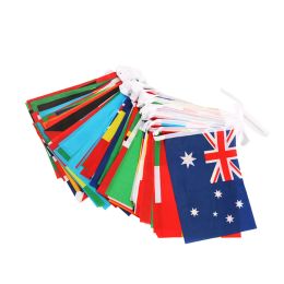 Accessories National String Flag Banner 100 Countries World Flags Small Flags Hanging Flags for Bar Decoration
