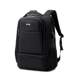 Backpack Waterproof Oxford Cloth Men's Trendy Large-capacity Travel Business Burden-reducing Computer Bag