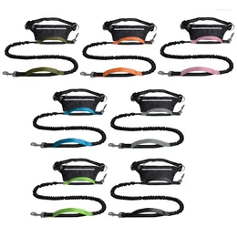 Dog Collars Sports Waist Bag Long Leash For Multifunctional Outdoor Reflective Training Hiking