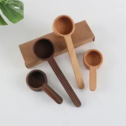 Coffee Scoops Black Walnut Spoon Measuring Durable Kitchen Convenient Tools High Quality Cup Bean