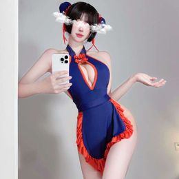 Sexy, Sexy, Hollow Out, Small Chest, Big Cheongsam, Maid Dress, Anime, One-piece, Open Crotch Uniform, Pure Desire, Temptation of Pyjamas