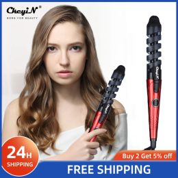 Irons Professional Electric Hair Curler 20mm Ceramic Spiral Curling Wand Hair Wave Curl Iron Roller Styler Hair Care Styling Tools