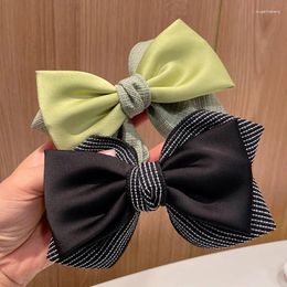 Hair Accessories 3 Pcs/Lot Fashion Korean Clips Satin Ribbon Plaid Fabric Bowknot Barrettes For Women Girls Headwear