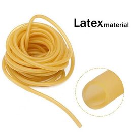 Hunting Bands Rope Tubing Stretch Natural 16m Shooting Rubber Slingshot Latex Fitness Elastic Stripe Games Ldnnt