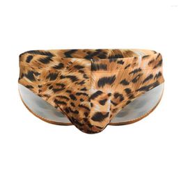 Underpants Moisture-wicking Men Swimming Briefs Men's Tiger Print Low-rise Swim Quick Drying Slim Fit Trunks For Summer