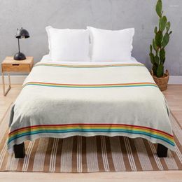 Blankets Classic Retro Stripes Throw Blanket For Sofa Fluffy Large Decorative
