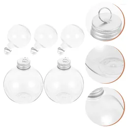 Vases Transparent Fillable Sphere Christmas Spherical Bottle Water Creative Plastic Bottles