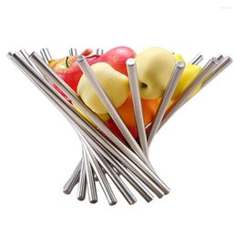 Plates Stainless Steel Rotation Fruit Basket Draining Fruits Bowl Stand For Living Room El Accessories Convenient