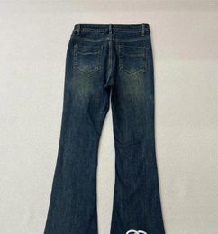 Women's Jeans 112090480 Women 23 Classic Fashion Slim Shaping Micro Flared Pocket Chain