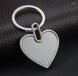 Party Supplies 100PCS Private Custom Fashion Logo Anti-lost Card Keychains Heart Round Personalized Keychain Hand Laser Carved Car Keyring