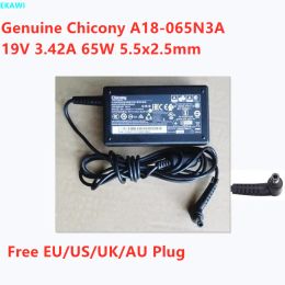 Adapter Genuine Chicony A18065N3A 19V 3.42A 65W 5.5x2.5mm A065R184P A065R216P AC Adapter For Laptop Power Supply Charger