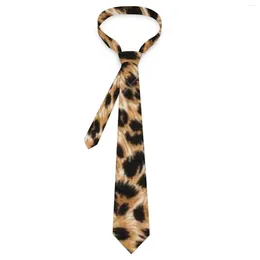 Bow Ties Leopard Print Tie Animal Vintage Cool Neck For Unisex Adult Daily Wear Quality Collar Design Necktie Accessories