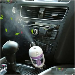 Car Other Auto Electronics New 12V Steam Mini Air Purifier Humidifier Aroma Diffuser Essential Oil Aromatherapy Mist Maker Sprayer For Dh15x 378