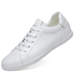 Casual Shoes 2024 Men's Genuine Leather 36-46 Head Soft Anti-slip Rubber Sneakers Man Real