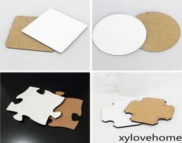 9595mm Blank Sublimation Coaster 4mm Thick MDF Wooden DIY Gift Cup Mat Customized Desk Decoration Cup Pad for Coffee Mug Water Bo7078043