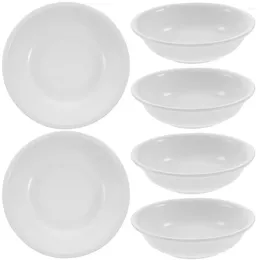 Plates 6 Pcs Small Snack Bowls Appetisers Dish Condiment Plastic Sauce Mini Condiments