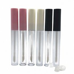 30pcs 50Pcs 2.5ml Clear Frost Plastic Lip Gloss Tube Pink White Black Lid Liquids Lipstick Ctainers Lipglaze Refill Bottle w8HD#