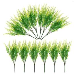 Decorative Flowers 12pcs Simulation Plants Artificial Ferns Decor Party Fake Plant Accessories