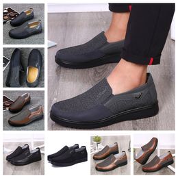 GAI comfortable Men Shoe Black Shoes Round Toes party Outdoor banquet Classic suit Mens Business heel designer Shoes sizes EUR 38-50 softs