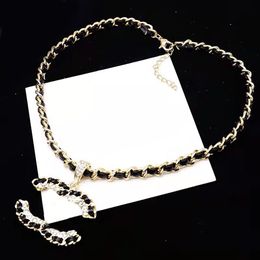 Hohe Qualität Brief Anhänger Designer Halskette Kette Marke Schmuck Vogue Männer Frauen Titan Edelstahl Kristall Halsketten Halsband Hochzeit Geschenke Zubehör