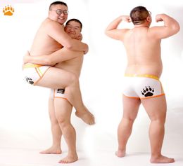 New Arrival Bear Claw Men039s Plus Size Boxers Bear Paw Underwear Sexy Shorts Designed For Gay Bear M L XL XXL2002280