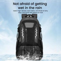 Bags YFASHION Men Outdoor Sports Hiking Backpack 60l Large Capacity Lightweight Waterproof Travel Camping Backpack