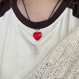 Pendant Necklaces Heart Small Choker Crystal Necklace For Women Men Jewellery Gift