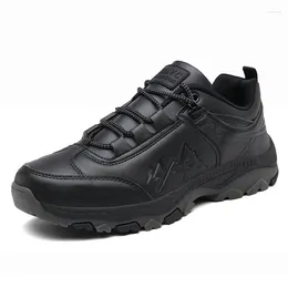 Casual Shoes Mens Sneakers Lace Up Black Outdoor Hiking Low-top Trekking Breathable Non-slip Wear-resistant Fashion For Men