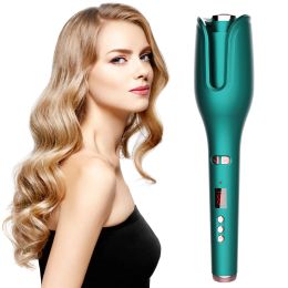 Irons Automatic Hair Curler Electric Curling Iron Ceramic LCD Display 15s Fast Heating Rotating Hair Curlers Wavy Curly Style Tools