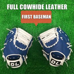 Gloves 13 Inch Baseball glove Batting Full Cowhide Leather First baseman Combat Power For Young Men Adults Left Right Handed softball