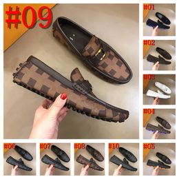 40Model Designer Italian Loafers Men Casual Shoes Luxury Brand Shoes For Men Leather Moccasins Slip On Boat Driving Shoes Dress Zapatillas