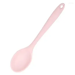 Spoons Security High Temperature Can Be Sterilised Comfortable Rounded Spoon Silicone Anti-slip Easy To Grasp Wash Soft