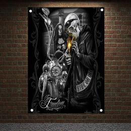 Accessories Ride or die clothing Posters, Tapestry HD Wallpapers Home Decor Skull Tattoo Art Banners Flags Wall Hanging Ornaments Mural