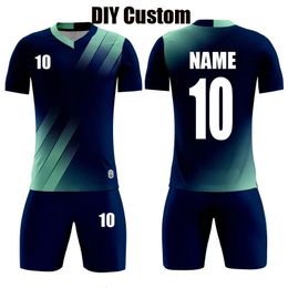 BHWYFC Kids Adult Custom Soccer Jersey Set Men Football Uniform Child Kit Shirt Shorts Boys Training Suit Sports 240320