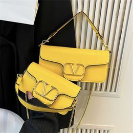 24% OFF Designer bag 2024 Handbags Candy Letter Single Shoulder Womens Fashion Versatile Chain Net Red Small Foreign Trade Underarm Oblique Straddle
