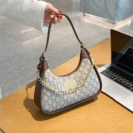 14% OFF Designer bag 2024 Handbags Strawberry Underarm Old Flower Crescent Single Shoulder Oblique Cross Chain Womens Handheld Mahjong Handheld