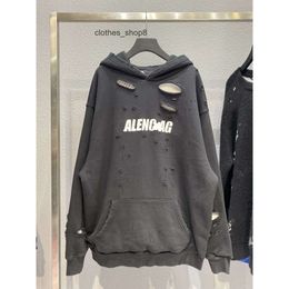 designer hoodie balencigs Fashion Hoodies Hoody Mens Sweaters High Quality version new custom weaving dyeing thick oft and comfortable fashionab 1YVQ