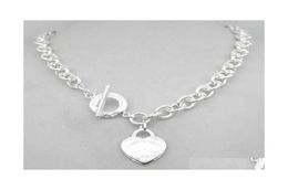 Pendant Necklaces Design Man Women Fashion Necklace Chain S925 Sterling Sier Key Return To Heart Love Brand Charm With Box Drop De1822251