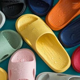 Slippers Summer Home For Women Slip On Slides El Indoor Floor Men Shoes EVA Soft Flip Flops Fashion Non-slip Bathroom Slipper