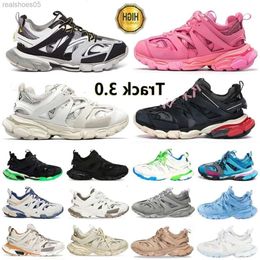 Factory direct sale track tracks luxury shoes Track 3 3.0 Shoes AAA Triple white black leather Trainer Nylon Printed Platform shoes Size 35-45